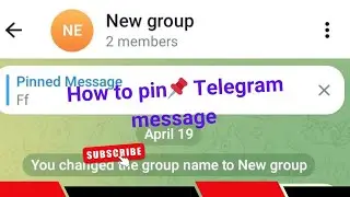 How to pin telegram messages easly in android and ios
