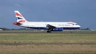 British Airways A320 zoomed in