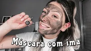 Testei UMA MÁSCARA que REMOVE com ÍMÃ e OLHA O QUE DEU na minha PELE?!?!