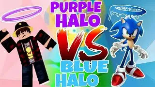 RACING A BLUE HALO PLAYER IN TOWER OF HELL | Roblox