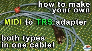 MIDI to TRS adapter with A/B type switch