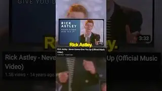 The STORY Behind The “Rickrolling” MEME 😂😂😂 #shorts