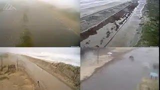 Traffic cameras show flooding, erosion in Outer Banks from Hurricane Dorian