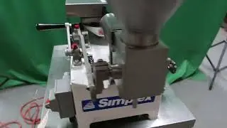 #8914 Simplex AS-1 Single Head Electric Piston Filler, Oversized Hopper
