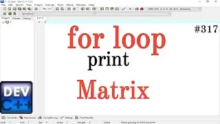 Program for print a matrix in C Language || Simple Method Apply