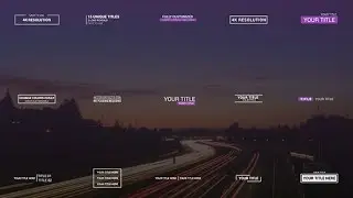 Minimal Titles 4K | After Effects Template | Titles