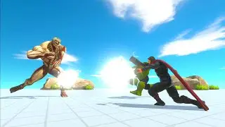 Armored titan 1 vs 2 superhero animal revolt battle simulator