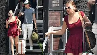 Millie Bobby Brown, Jake Bongiovi Haul Their Luggage At A New York City Heliport