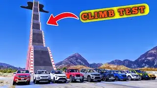 TOP 10 INDIAN CARS BUMPS CLIMB TEST CHALLENGE GTA5 #viral
