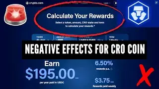 Here are some Negative Impacts Lower Earn Rates could have for CRO Coin (earn rates reduced)