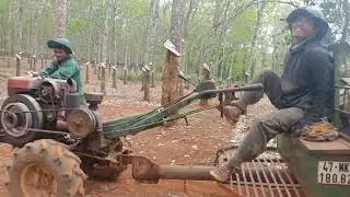 xe công nông chở đá làm móng nhà #smuileban