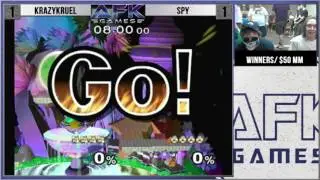 AFKM19 | KrazyKruel vs. Spy | Melee Singles WS / $50 Money Match