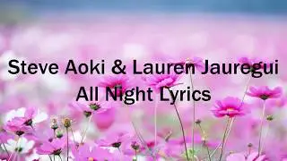 Steve Aok  Lauren Jauregui All Night Lyrics
