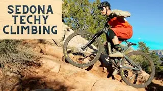 Low Risk High Chunk Techy Trail In Sedona! This ain't Highline... Thunder Mountain Trail MTB