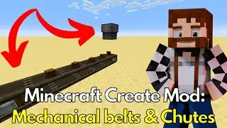 Minecraft Create Mod Guide - Mechanical Belts & Chutes