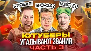 ЧАСТЬ 3! ЮТУБЕРЫ УГАДЫВАЮТ ВАШИ ЗВАНИЯ в STANDOFF 2! 