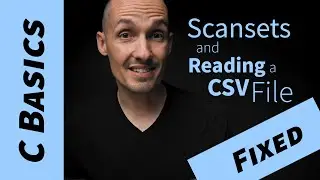 Scanf scansets, and reading a CSV file in C (fixed)
