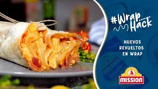 Huevos revueltos en wrap