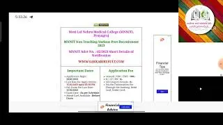 MNNIT Non Teaching Various Post Online Form 2023#sarkarinaukari#sarkarijob #mnnitallahabad#mnnit