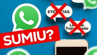 SUMIU? Como encontrar as "ETIQUETAS" e "LISTAS DE TRANSMISSÃO" no WhatsApp Business [iPhone]