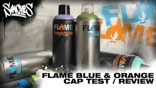 Обзор и кэп тест краски FLAME PAINT BLUE & ORANGE