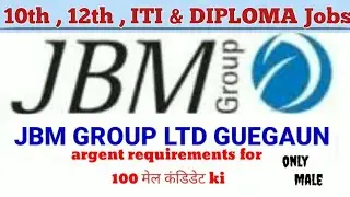 Argent Requirment in GBM Group ltd Gurgaon | Job for ITI, DIPLOMA & B. Tech students.  
