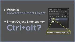 Adobe Photoshop Tips&Tricks |what is convert to smart object|Smart object Shortcut key|Anas Graphics