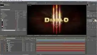 After Effects Tutorial - Diablo III intro logo (Part 1)