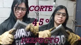 How to CUT PIPE tube TO 45 DEGREES with GRINDER or Emery