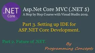 Part 3. Setup IDE for ASP.NET Core Development (.NET5) with Visual Studio 2019.