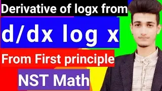 Derivative of logx from first principle
