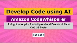 Develop Code using AI | AWS CodeWhisperer | AI Code Generator - Copilot