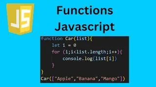 JavaScript Functions 📋(JavaScript tutorial #8)
