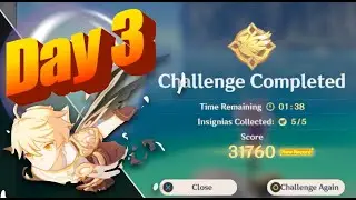 Genshin Impact Gliding Challenge Event (Day 3)