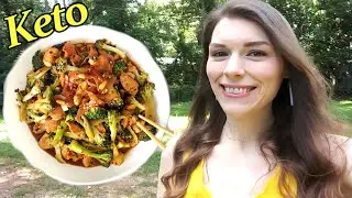 KETO: Thai-Italian Basil Chicken! [What I Eat in a Day] [Super Duper Good!]