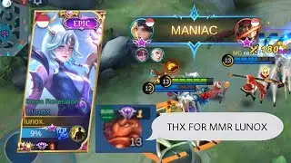 LUNOX SOLO RANKED CARRY PROVINCE 1 BANE AND GOT MANIAC | MLBB | LUNOX GAMEPLAY | LUNOX TUTORIAL #46