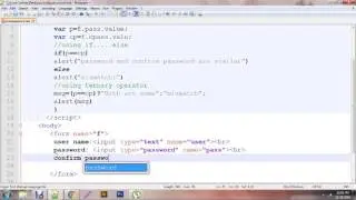Check password and confirm password in javascript | Similar Password | Tutorial video