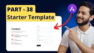 38. Create Contact page and How to use Starter templates on a single page