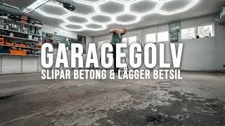 Slipar garagegolv & skyddar med Betsil!