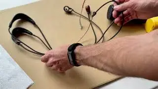 Waxing your sling for abrasion protection and cord density.
