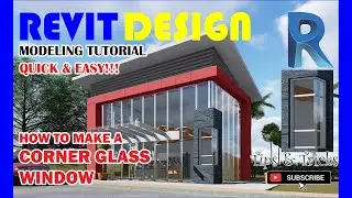 RD035. How to make a Corner Glass Window in Revit.