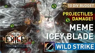 【10 Div Full-Unique】MEME Icey Blade (Wild Strike) is pretty...good? Full DPS on projectiles! 3.24