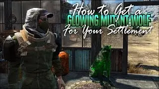 How to Get A Glowing Mutant Wolf for Your Settlement 🐺 Fallout 4 No Mods Shop Class