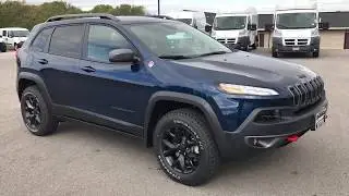 2018 JEEP CHEROKEE TRAILHAWK L PLUS NEW PATRIOT BLUE COLOR 4X4 WISCONSIN $40,730 www.SUMMITAUTO.com