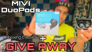 Mivi DuoPods Unboxing & Review + GIVE AWAY true Wireless Earphones M20