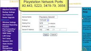 Wireless Networking - Port Forwarding For The Playstation Network