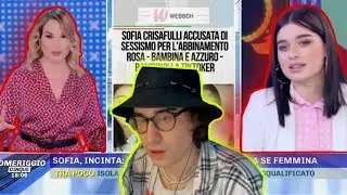SOFIA CRISAFULLI DA BARBARA D’URSO ACCUSATA DI SESSIMO