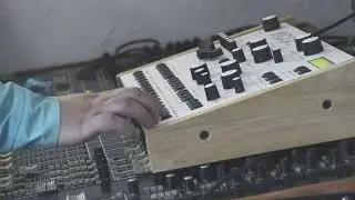 Modor DR-2 Drum Machine with my Mixing Desk in Studio