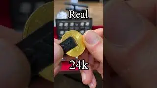 Tungsten Fake Gold Coin - Ping Test