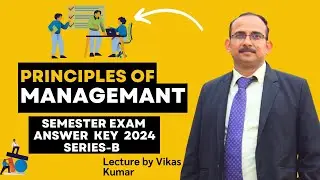 Answer key BCA 2 Sem Principle of Management   Exam Maa Shakhumbhari University Saharanpur|JUNE 2024